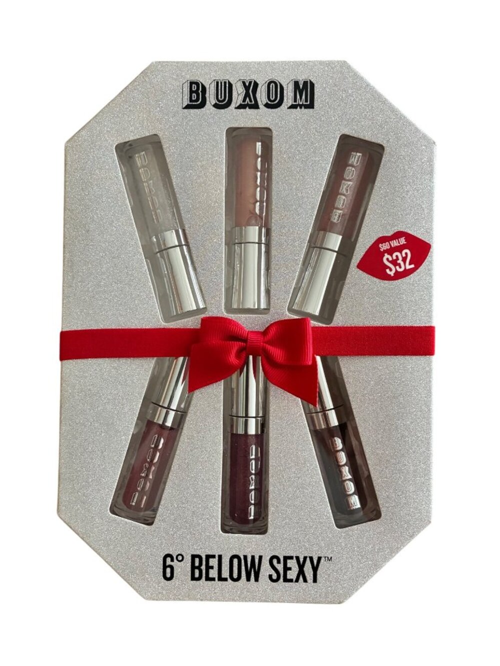Buxom 6° Below Sexy Full-On Mini Lip Plumper Gloss Polish 6-PC Set NIB